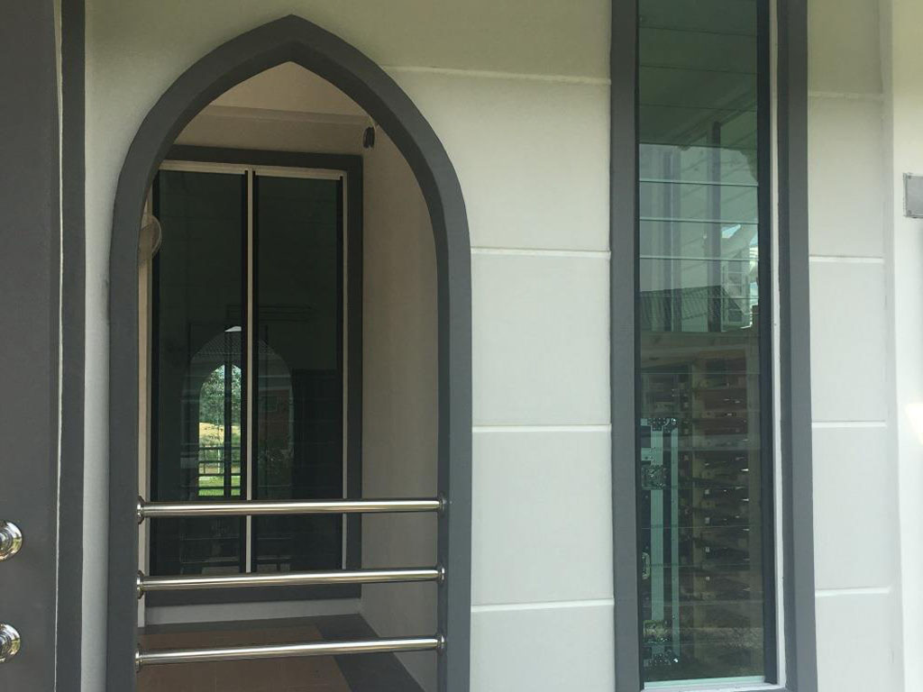 Tall narrow Breezway louvres are used in walls with limited space
