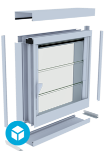 Breezway Louvre Easyscreen frame with sub frame system